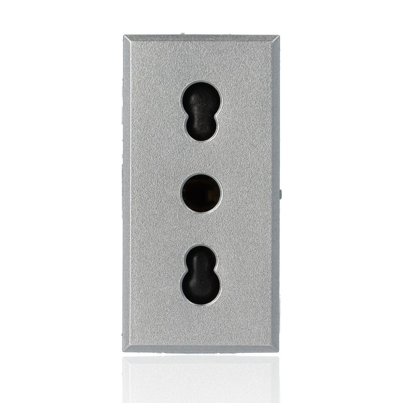 Bticino - Hc4180 - Presa 2p+t 10/16a 250 Vac - Bipasso Interasse 19mm E 26mm - Alveoli Schermati - Tech - Axolute