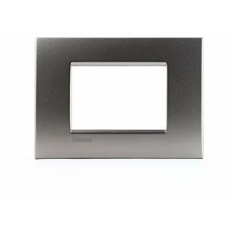 Bticino Livinglight Air Placca 3 Moduli Colore Nichel Satinato Lnc4803nk