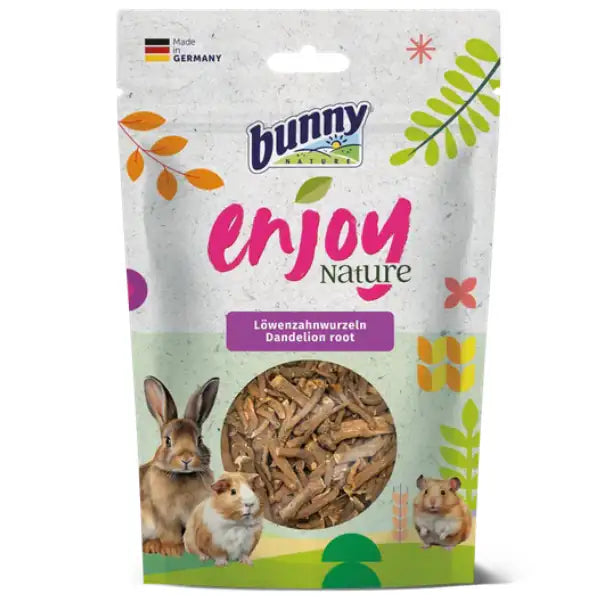 Bunny Enjoy Nature Snack per conigli Radici di dente di leone - 100 gr - Mangime per conigli - 1° ORDINE? scegli tra BZR5 - BZR20 + 200 pt fedeltà