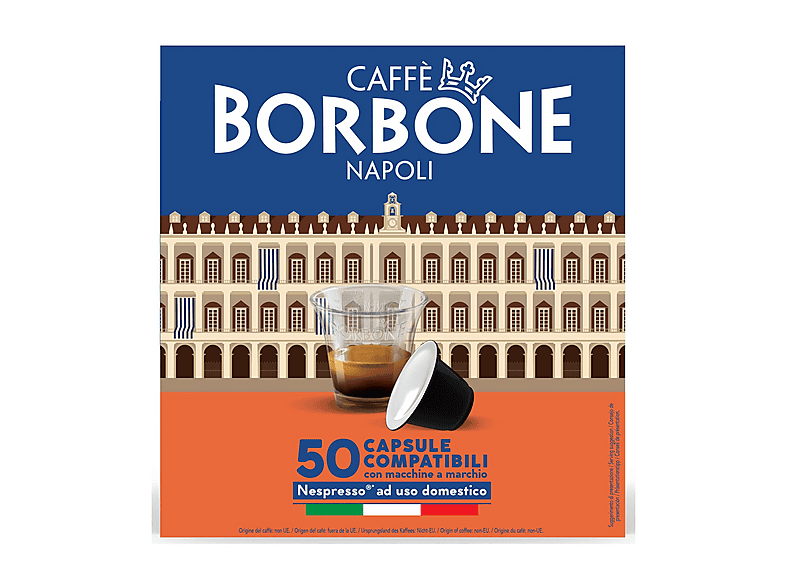 CAFFE' BORBONE Capsule Compatibili sistema Nespresso - Miscela Decaffeinato 50 capsule