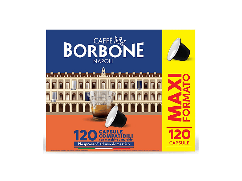 CAFFE' BORBONE Capsule Compatibili sistema Nespresso - Miscela Nobile 120 capsule