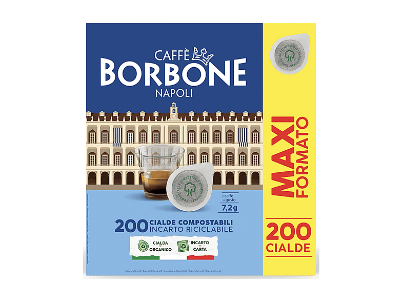 CAFFE' BORBONE Cialda ESE 44mm - Miscela Decisa 200 cialde
