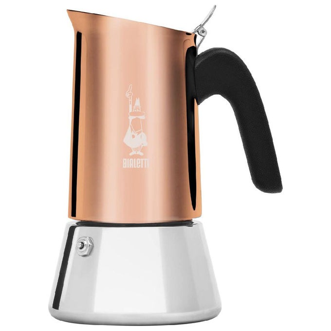 Caffettiera Inox 6 Tazze VENUS INDUCTION Ramato e Cromo 0007285 CN