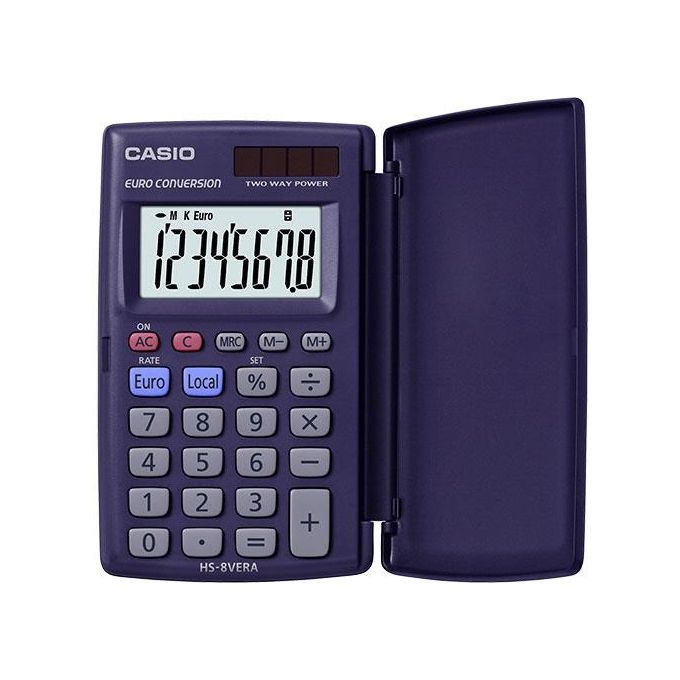 Calcolatrice Tascabile HS SERIES Extra Big Lc Display Blu HS 8VERA