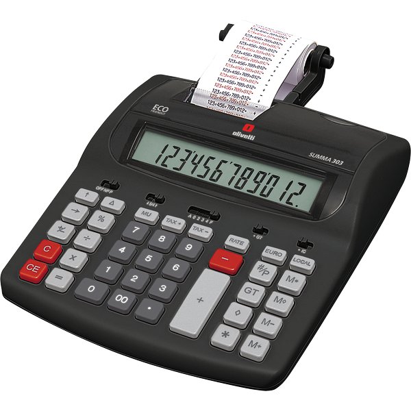 CALCOL.CON ROTOLO OLIVETTI SUMMA-303