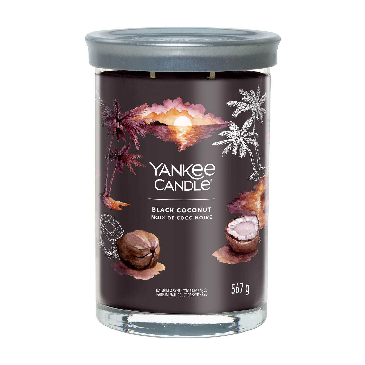 Candela Black Coconut in barattolo grande Yankee Candle