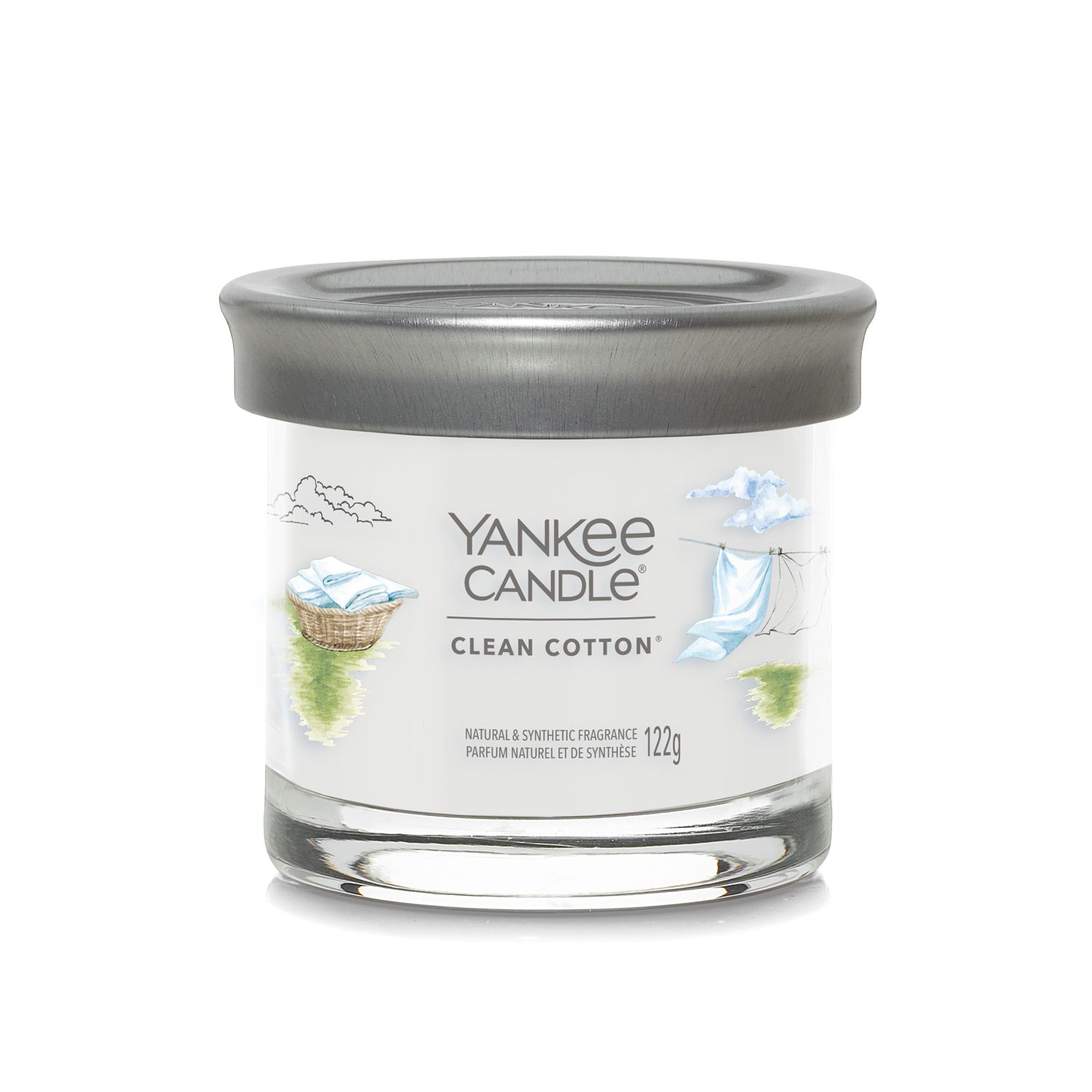 Candela Clean Cotton in barattolo medio Yankee Candle Candela Clean Cotton in barattolo medio Yankee Candle