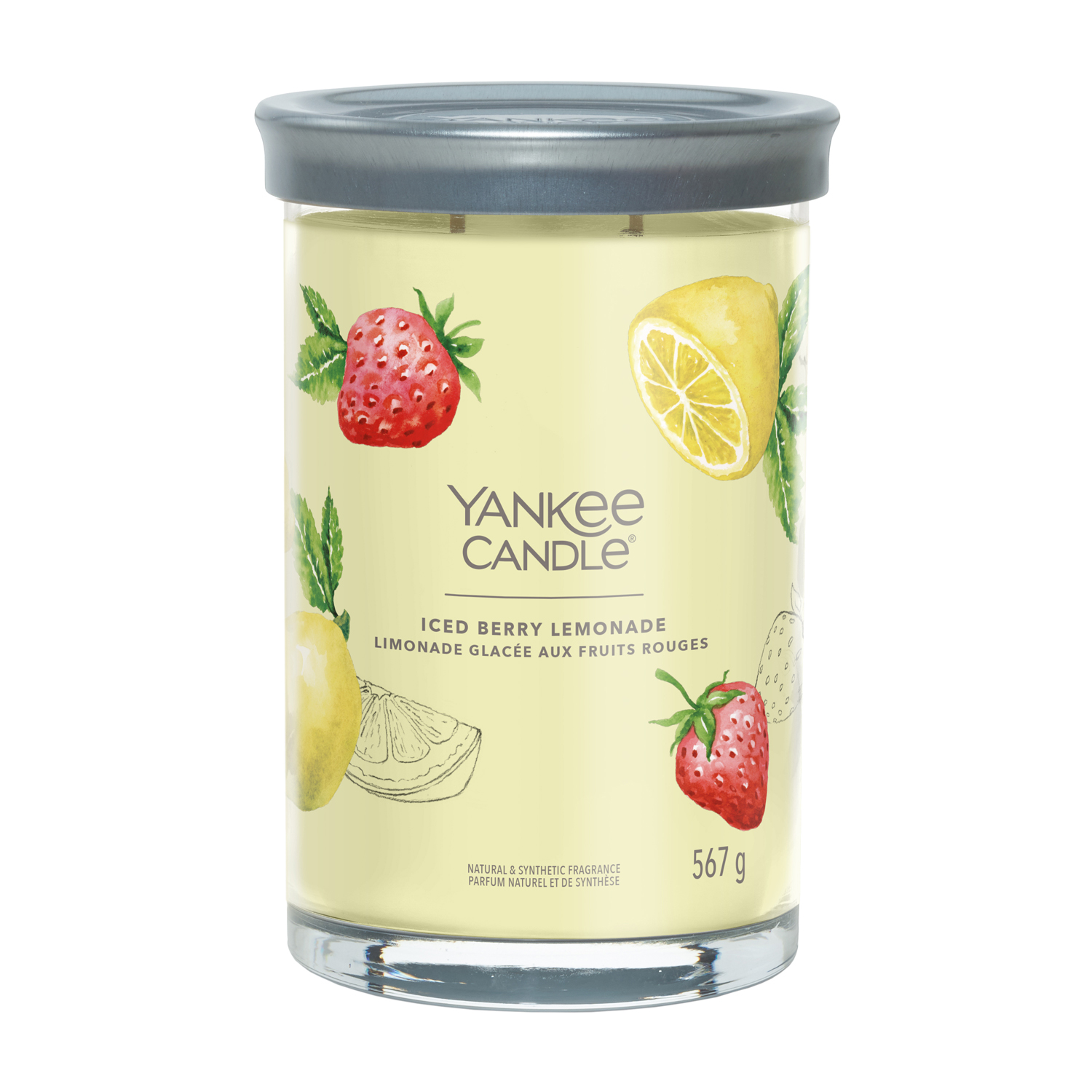 Candela Iced Berry Lemonade in barattolo grande Yankee Candle