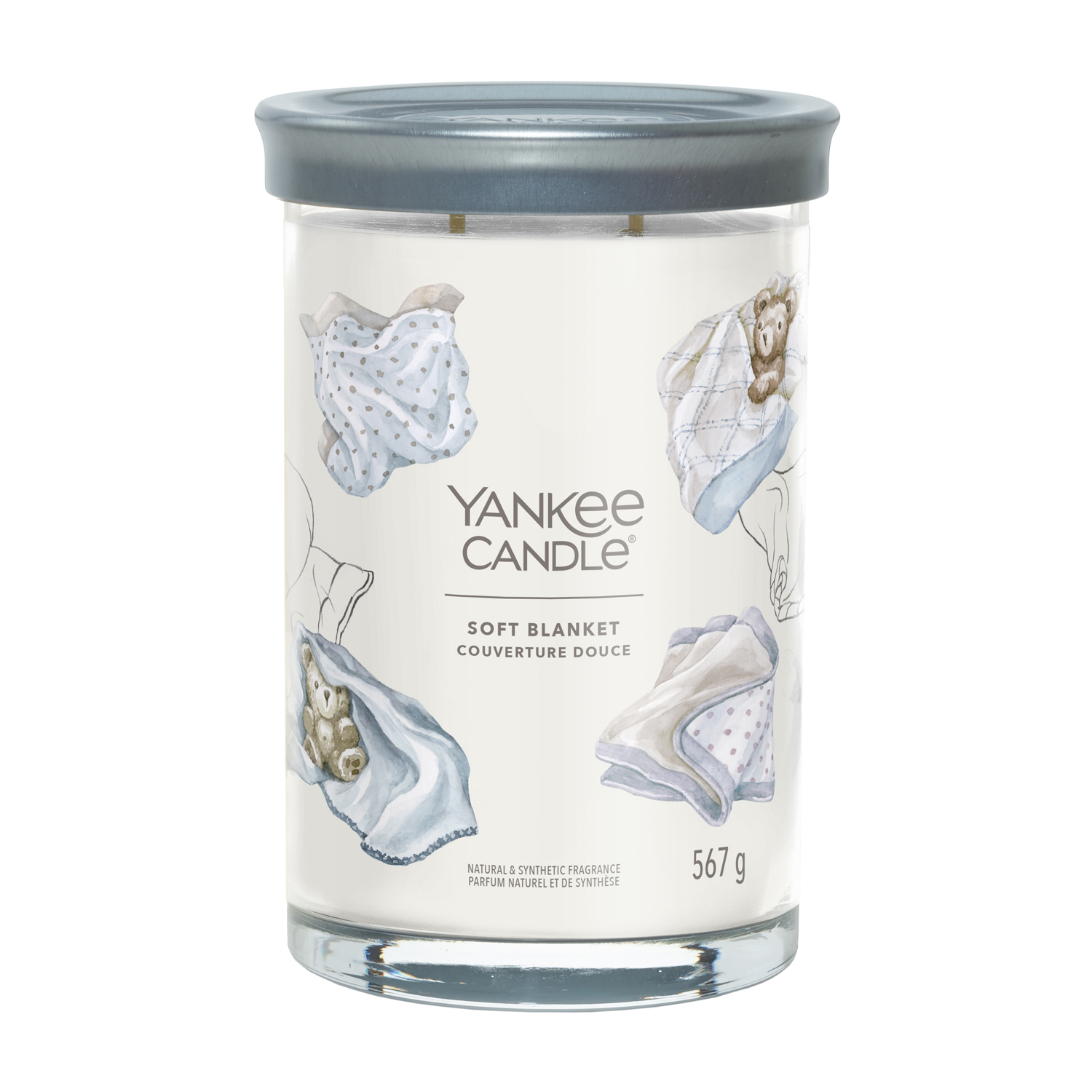 Candela Soft Blanket in barattolo grande Yankee Candle