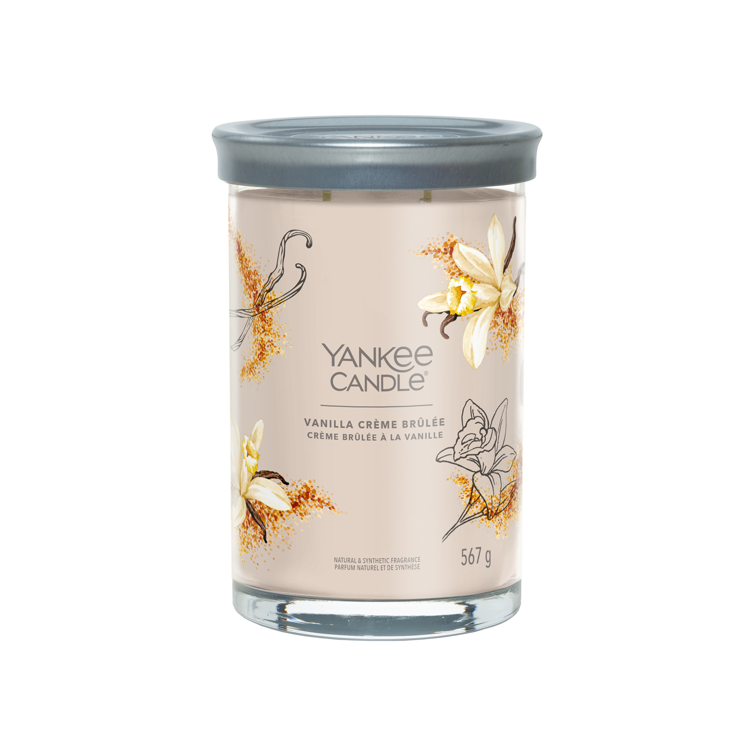 Candela Vanilla Creme Brûlée in barattolo grande Yankee Candle Candela Vanilla Creme Brûlée in barattolo grande Yankee Candle