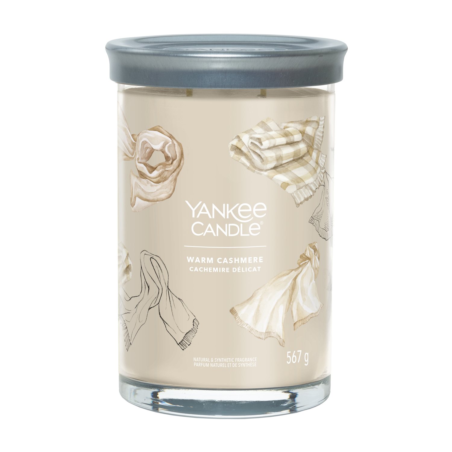 Candela Warm Cashmere in barattolo grande Yankee Candle Candela Warm Cashmere in barattolo grande Yankee Candle