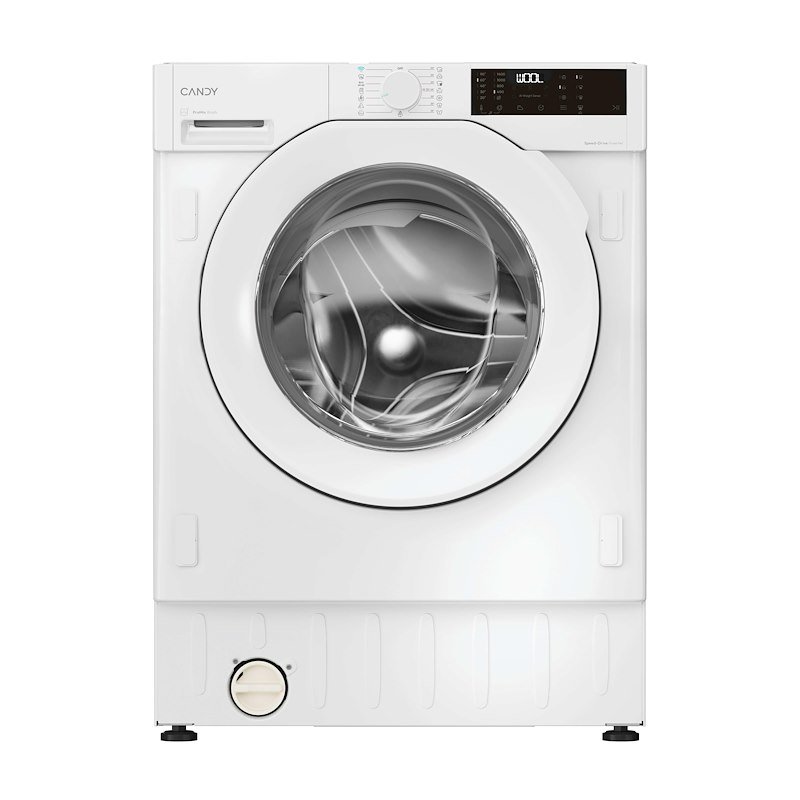 CANDY BC448M4D8J-S LAVATRICE INCASSO, Caricamento frontale, 8 kg, 17 programmi, Profondità 48,7 cm, Giri 1400 rpm, Bianco, livello rumorosità centrifuga 72 dB(A), Classe A