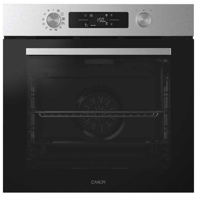 CANDY CA6 N3B3YTX1 New Moderna Forno da incasso Elettrico 78 L Classe A++ Wi-Fi Bluetooth Grill Convezione (59.5x59.5x56.8 cm) colore Acciaio inox CANDY CA6 N3B3YTX1 New Moderna Forno da incasso Elettrico 78 L Classe A++ Wi-Fi Bluetooth Grill Convezione (59.5x59.5x56.8 cm) colore Acciaio inox