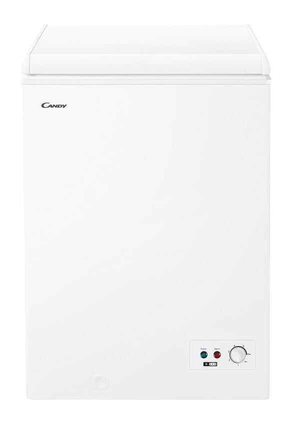 CANDY CCHH 100E Congelatore pozzo, Capacità netta 97 l, dimensioni: L 54,5 cm, A 84,5 P 51 Rumorosità 39 dB(A), Bianco, Classe E