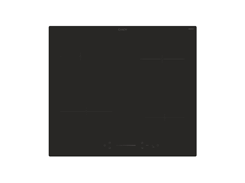CANDY CI642SCBB PIANO COTTURA A INDUZIONE, 4 zone di cottura, dimensioni: L 59 cm, P 52 Nero