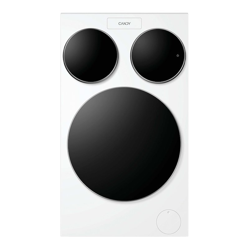 CANDY MULTIWASH MQD 410CBL9-11 LAVATRICE, Caricamento frontale, 10 kg, 3 oblò, 14 programmi, Profondità 59,5 cm, Bianco, Nero, livello rumorosità centrifuga 68 dB(A), Classe A