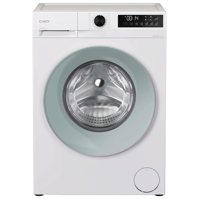 Candy Prowash 300, Lavatrice Slim 8 Kg, 10 Più Efficente Della Classe A, 1400 Giri, Bianco, Inverter, Fresh Vapor, 8 Cicli Rapidi, Gd 48se6-s