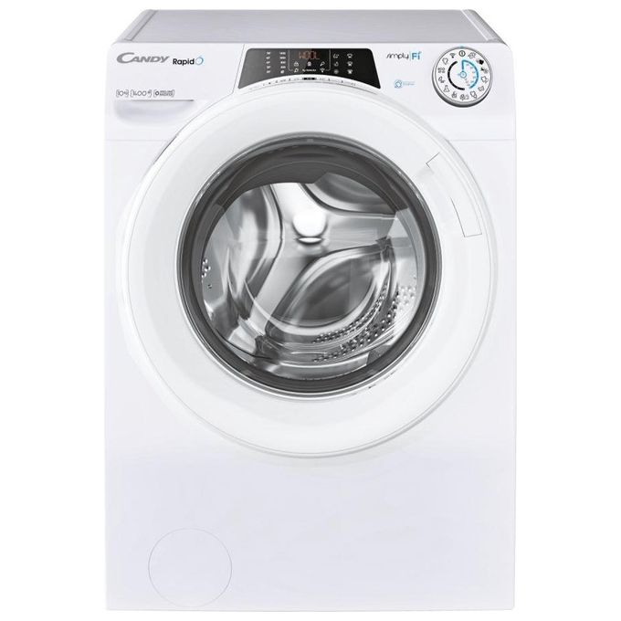Candy RO14104DWME1S Rapidó Lavatrice Frontale 10 Kg 1400 rpm Classe A Vapore Wi-Fi Inverter (85x60x58 cm) colore Bianco Candy RO14104DWME1S Rapidó Lavatrice Frontale 10 Kg 1400 rpm Classe A Vapore Wi-Fi Inverter (85x60x58 cm) colore Bianco