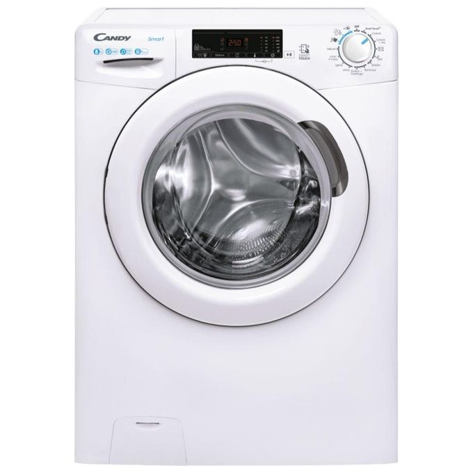 Candy Smart CSS128TE-11 Lavatrice a carica frontale 8 Kg classe D 1200 giri 16 programmi Kilo detector controllo remoto Bianco 60x52x85