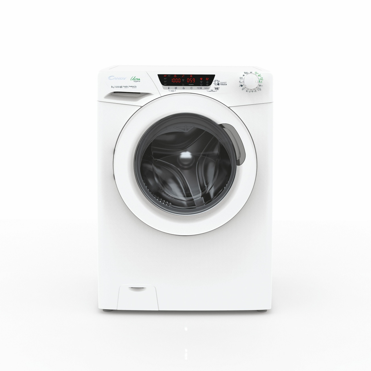 Candy Ultra Hygiene He4 127txme/1-s Lavatrice Caricamento Frontale 7 Kg 1200 Giri/min Bianco