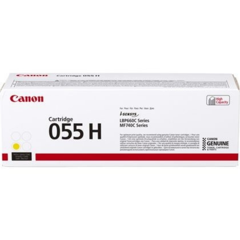 Canon 055h cartuccia toner 1 pz originale giallo