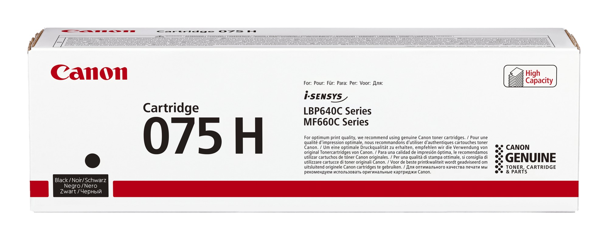 Canon 075 H cartuccia toner 1 pz Originale Nero