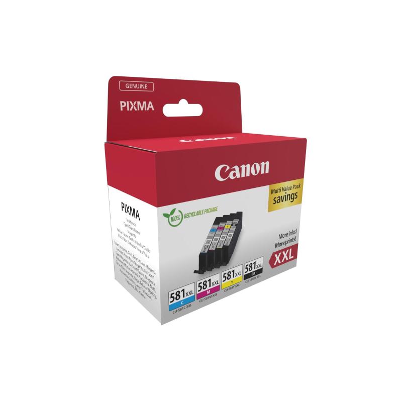 Canon 1998c006 cartuccia d`inchiostro 4 pz originale nero, ciano, magenta, giallo