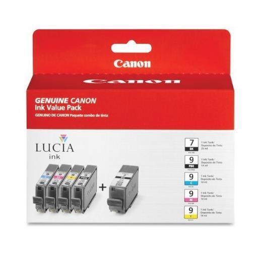 Canon 5 Cartucce d'inchiostro Multipack PGI-9 PBK/C/M/Y/GY