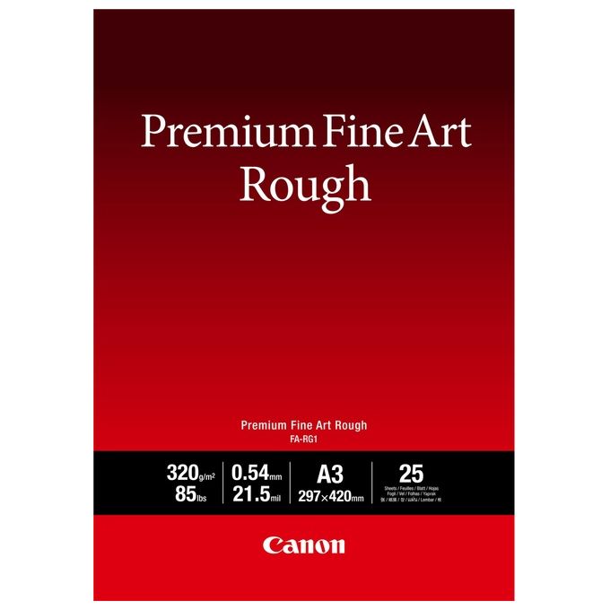 Canon CAN4562C003 Premium Paper Fine Art Rough Carta A3 320 g-m² 25 fogli colore Bianco