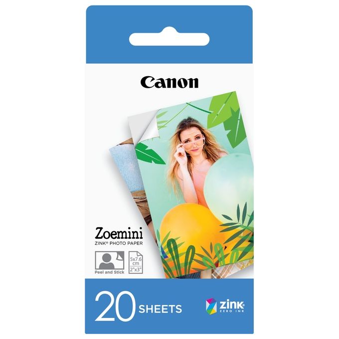 Canon - Carta Zink Zp-2030 20 Fogli Exp Hb-white