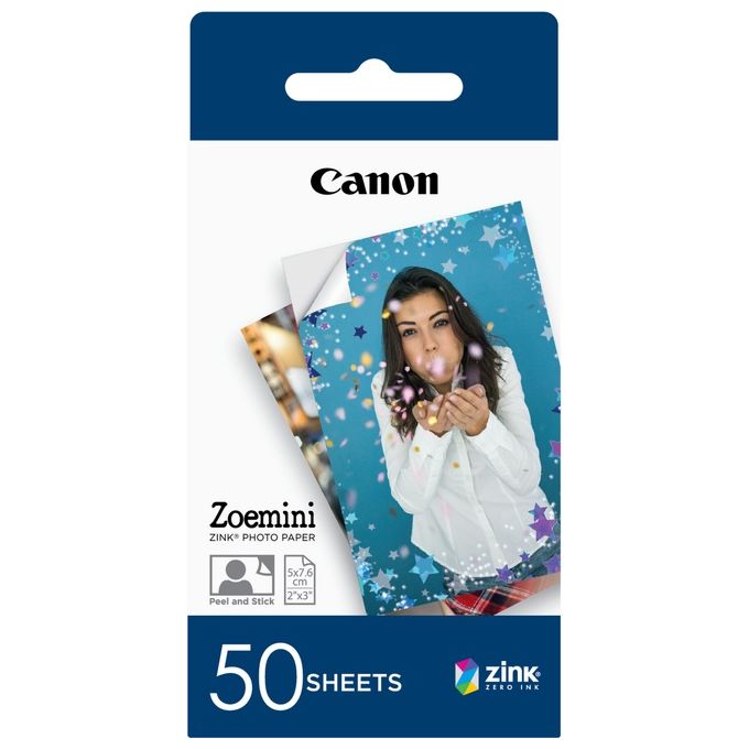 Canon - Carta Zink Zp-2030 50 Fogli Exp Hb-white