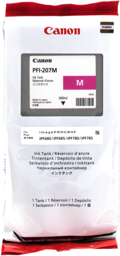 Canon Cartuccia d'inchiostro magenta PFI-207m 8791B001 300ml Canon Cartuccia d'inchiostro magenta PFI-207m 8791B001 300ml