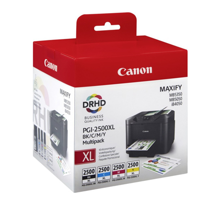 Canon Cartuccia d'inchiostro Multipack a resa elevata BK/C/M/Y PGI-2500XL