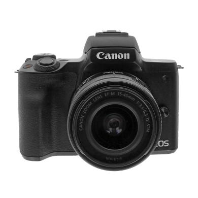 Canon EOS M50 con obiettivo EF-M 15-45mm 3.5-6.3 IS STM nero - Ricondizionato - Come nuovo - Grade A+