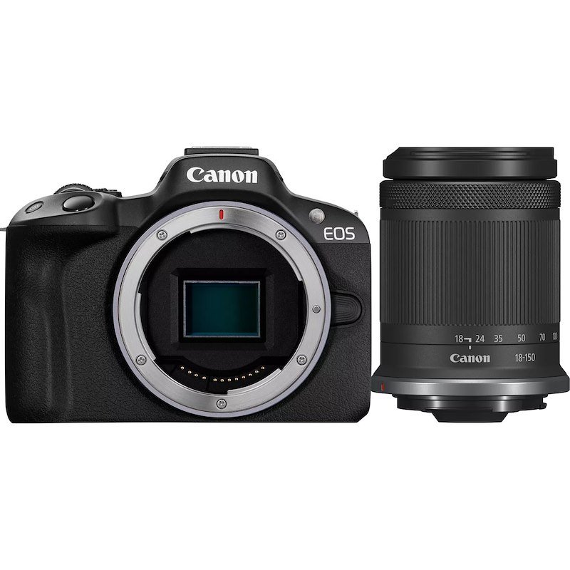 Canon - Fotocamera Eos R50+rf-s 18-150mm F3.5-6.3 Is Stm-black