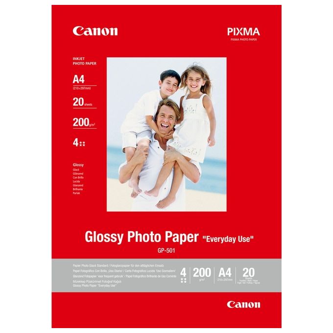 Canon GP-501 Carta Fotografica A4 Lucido 200g-m² 20 Fogli