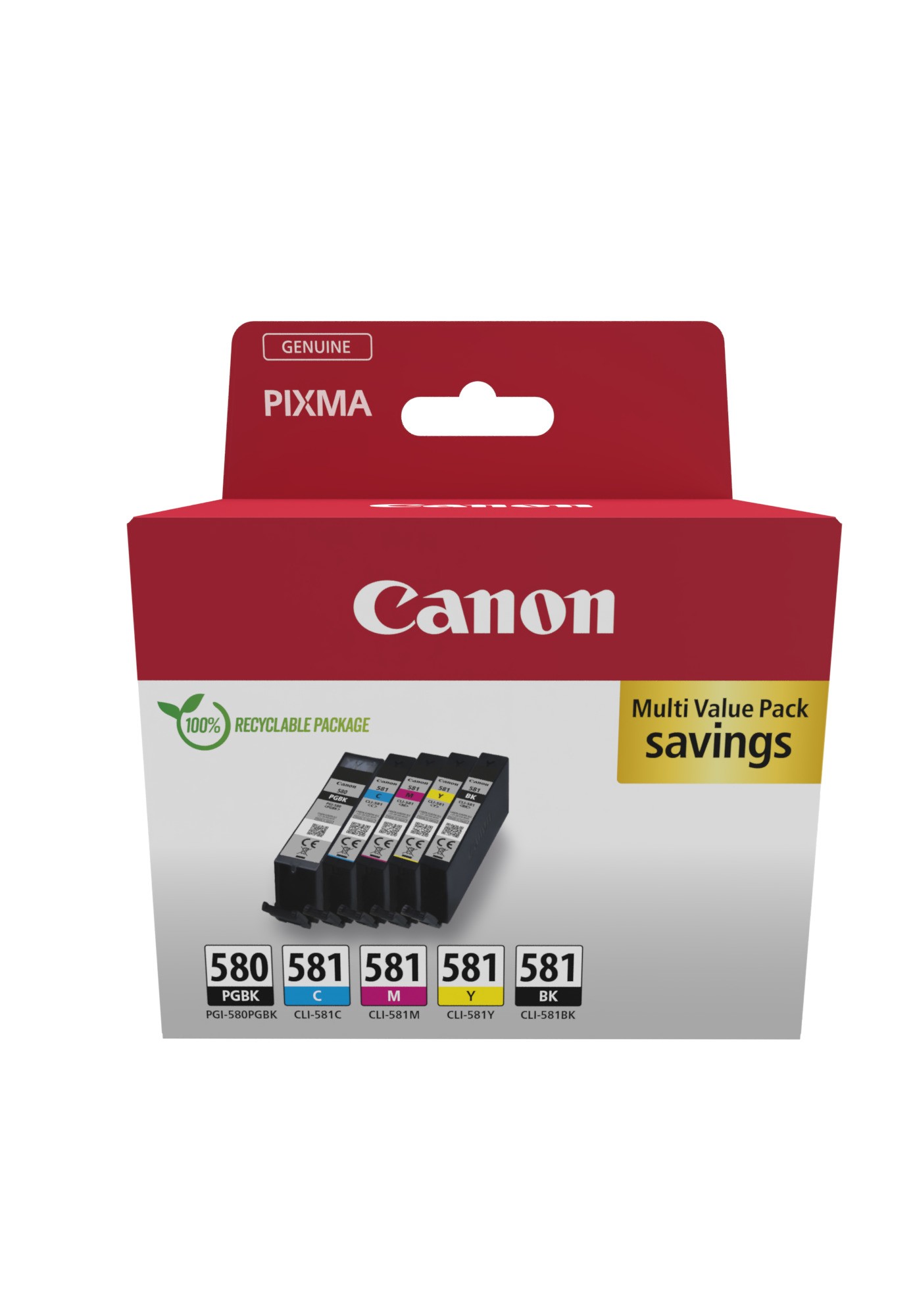 Canon - Kit Cartucce Pgi-580bk/cli-581 Bk/c/m/y-bk/c/m/y Canon - Kit Cartucce Pgi-580bk/cli-581 Bk/c/m/y-bk/c/m/y