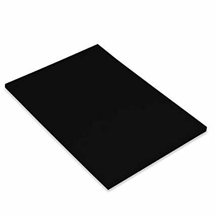 Canson Guarro Confezione da 50 Cartoncini Iris A4 da 185 g - 21x297 cm - Colore Nero