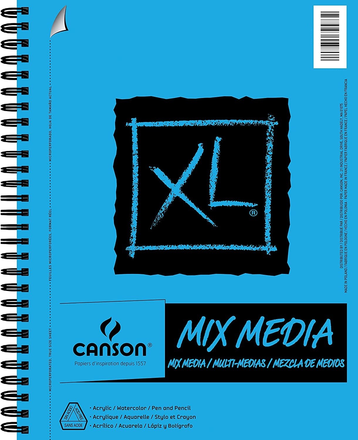 Canson XL Mix Media Blocco di carta da disegno 30 fogli