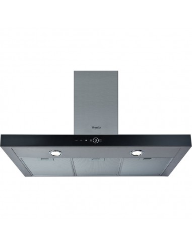 Cappa Da Parete Decorativa 90cm 69db 713m3/h Acciaio Inox/nero - Akr759/1ix - Whirlpool