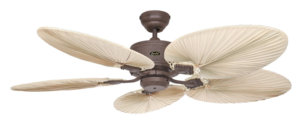 CARIBBEAN DREAM ECO II, Ventilatore senza Luce, Casafan Colore Pale: Legno Naturale, Corpo: Marrone