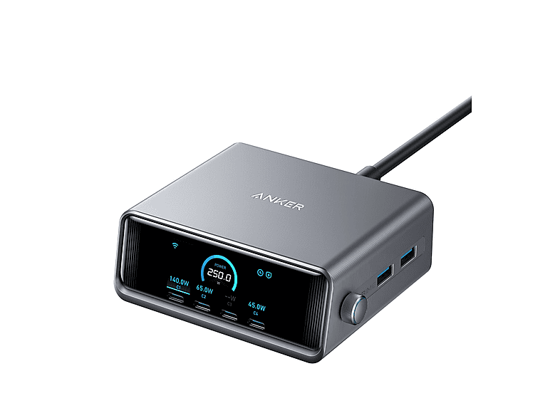 CARICABATTERIA ANKER Caricatore USB C 250W da 250W, Nero