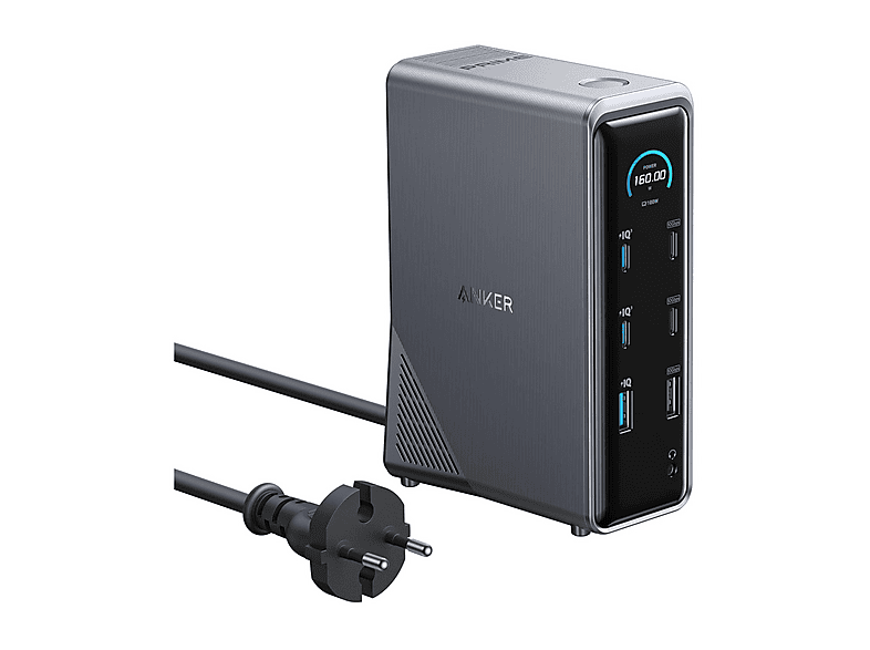 CARICABATTERIA ANKER Docking Station 14 porte da 160W, Nero CARICABATTERIA ANKER Docking Station 14 porte da 160W, Nero