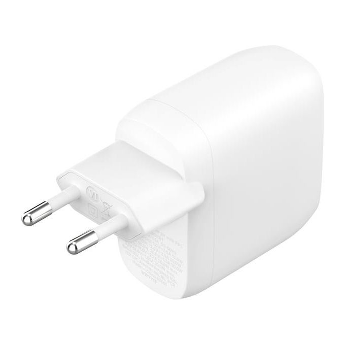 Caricabatteria BELKIN BoostCharge Pro, caricatore doppia porta USB-C 2 x 30W, Bianco