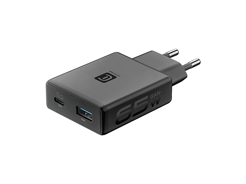 CARICABATTERIA CELLULARLINE Slim Power Lite 65W 2 USB Nero