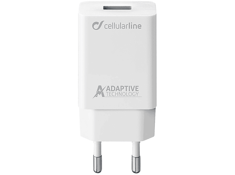 CARICABATTERIA CELLULARLINE USB Adaptive Fast Charger 15W - Samsung da 15W, Bianco CARICABATTERIA CELLULARLINE USB Adaptive Fast Charger 15W - Samsung da 15W, Bianco