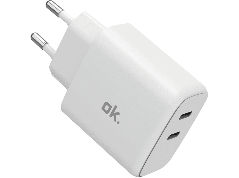 CARICABATTERIA OK 45W Wall Charger da 45W, Bianco