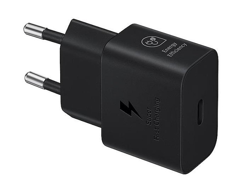 CARICABATTERIA SAMSUNG 25W con cavo USB-C/USB-C da 25W, Nero