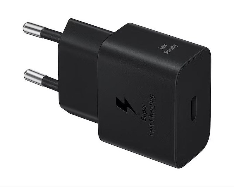 CARICABATTERIA SAMSUNG USB Type-C Super Fast 25W da 25W, Nero