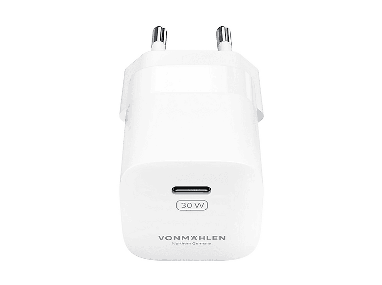 CARICABATTERIA VONMAHLEN Unity alimentatore GaN 30W, USB Type C Bianco